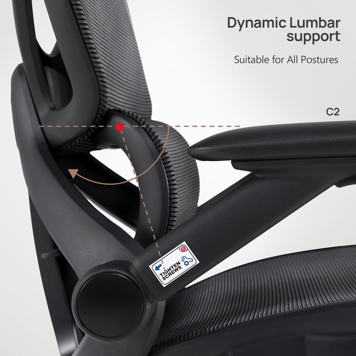 CabBase C2 Breathable Mesh Ergonomic Office Chair
