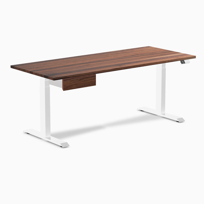 Desky Dual Hardwood Standing Desk With Drawer