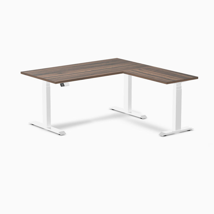 Desky L-Shape Laminate Sit Stand Desk