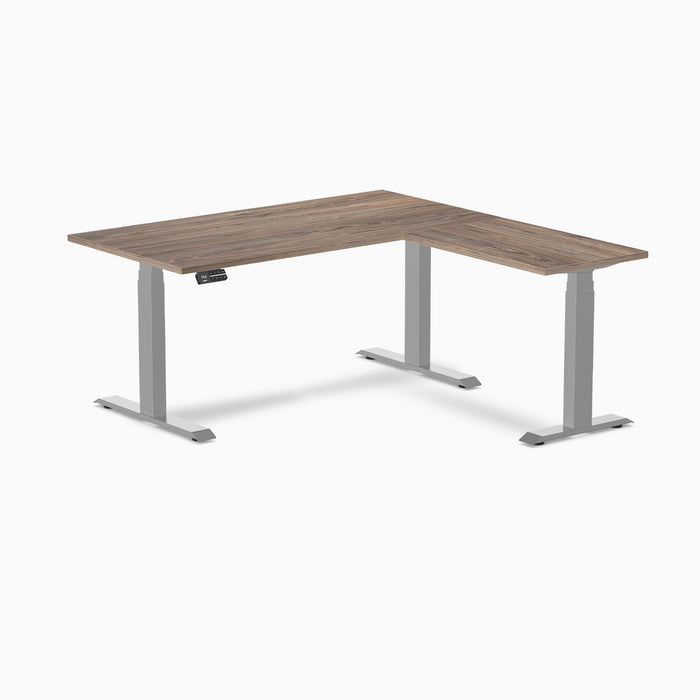 Desky L-Shape Laminate Sit Stand Desk