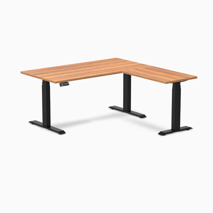 Desky L-Shape Laminate Sit Stand Desk