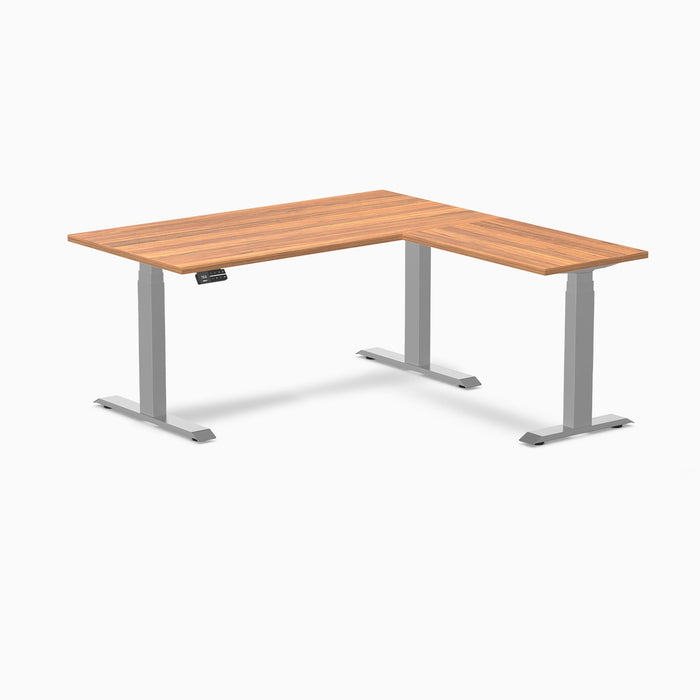 Desky L-Shape Laminate Sit Stand Desk