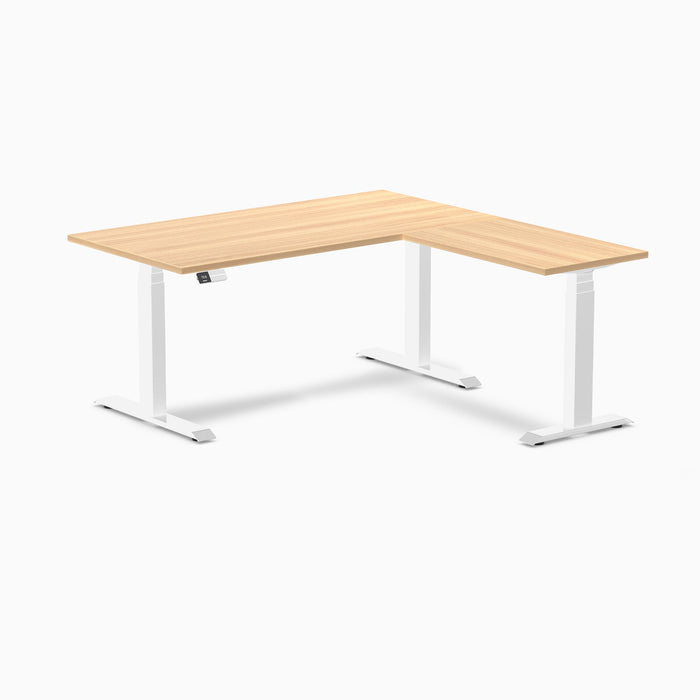 Desky L-Shape Laminate Sit Stand Desk