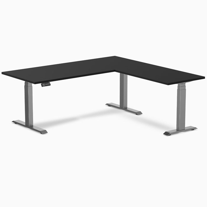 Desky L-Shape Laminate Sit Stand Desk