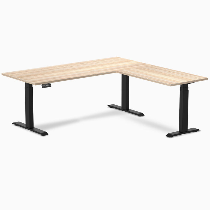 Desky L-Shape Laminate Sit Stand Desk