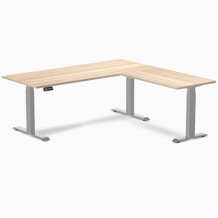 Desky L-Shape Laminate Sit Stand Desk