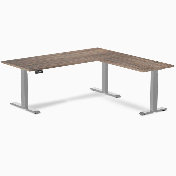 Desky L-Shape Laminate Sit Stand Desk