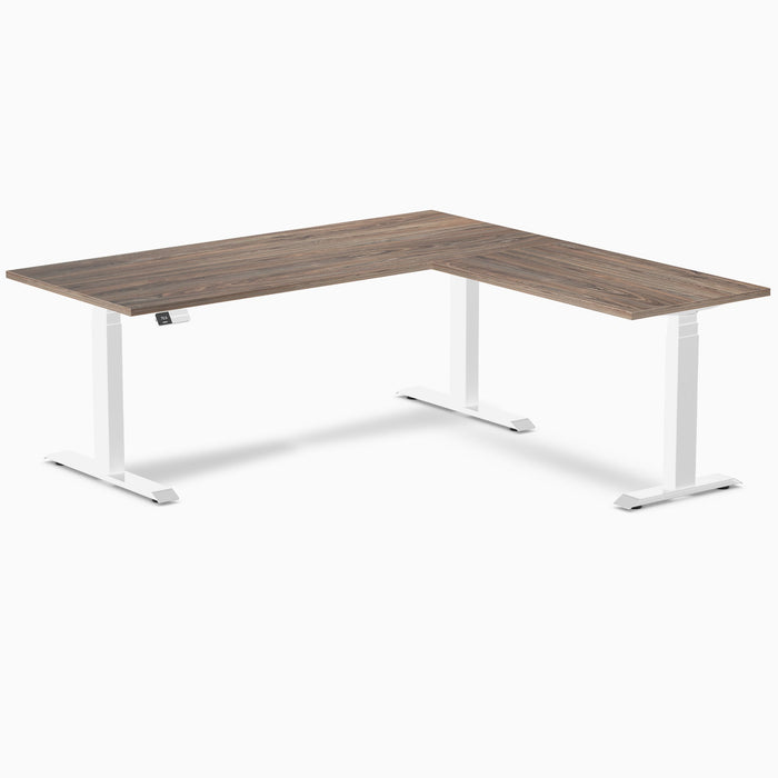 Desky L-Shape Laminate Sit Stand Desk