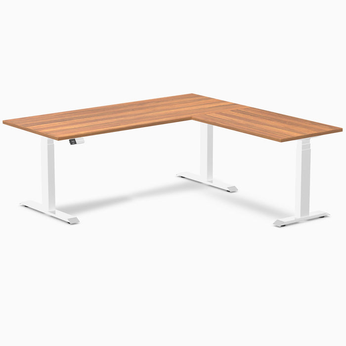 Desky L-Shape Laminate Sit Stand Desk
