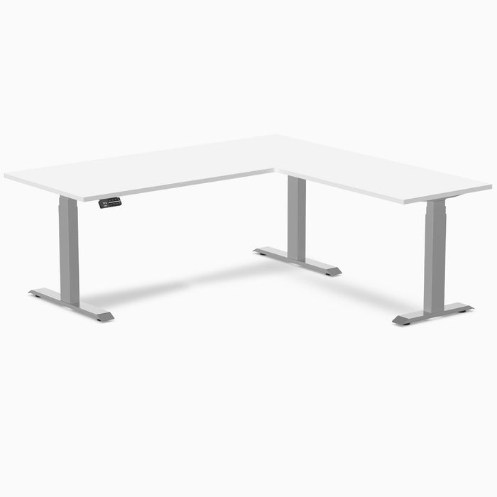 Desky L-Shape Laminate Sit Stand Desk