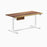 Desky Dual Hardwood Standing Desk With Drawer