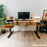 Desky Dual Hardwood Standing Desk With Drawer