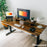 Desky Dual Hardwood Standing Desk With Drawer