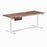 Desky Dual Hardwood Standing Desk With Drawer