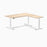 Desky L-Shape Laminate Sit Stand Desk
