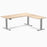 Desky L-Shape Laminate Sit Stand Desk