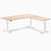 Desky L-Shape Laminate Sit Stand Desk