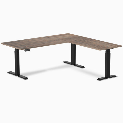 Desky L-Shape Laminate Sit Stand Desk