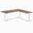 Desky L-Shape Laminate Sit Stand Desk