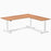 Desky L-Shape Laminate Sit Stand Desk
