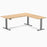 Desky L-Shape Laminate Sit Stand Desk
